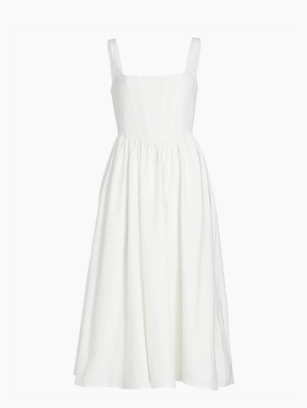 Wayf Cream Square-Neck Midi Sundress - Picture 1 of 8